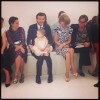 David i Harper Beckham i Anna Wintour