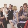 David i Harper Beckham i Anna Wintour