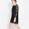 Zara crna čipkana haljina, 599 kn