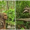 Fantastične drvene skulpture unutar prirode
