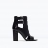 Zara Botin piel tacón cut out (599.90 HRK)