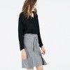 Zara Wool Wrap Skirt