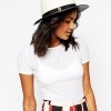 River Island Paper Braid PU Brim Fedora Hat €27.32