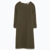 Zara Fringed Textured Dress