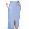 ASOS Linen Split Front Pencil Skirt