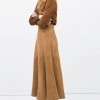 Zara Long Suede Skirt