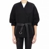 Helmut Lang Mixed-Fabric Belted Rafter Jacket