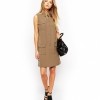 ASOS Shift Dress with Military Pocket Detail