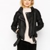 ASOS Leather Biker Jacket in Boxy Fit €205.47