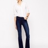 ASOS Bell Flare Jeans in Deep Blue