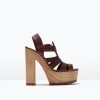 Zara Leather sandal with track heel (699.90 HRK)