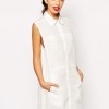 Daisy Street Sleeveless Shirt Dress