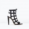 Zara Leather high heel sandals (299.90 HRK)