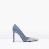 Zara Leather two-tone high heel court shoe (299.90 HRK)