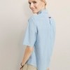 ED Short Sleeve Polka Dot Chambray Shirt ($125)