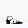 Zara Flat court shoe with ankle strap  299.90 HRK