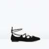 Zara Lace-up Ballerina Shoes 299.90 HRK