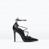 Zara Leather high heel shoes with perforated detail 559.90 HRK