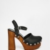 ASOS Leather High Heeled Clogs ($56)