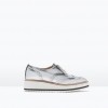 Zara Metallic platform bluchers 559.90 HRK