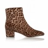 Gianvito Rossi Leopard-Print Calf Hair Ankle Boots ($1380)