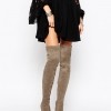 ASOS KEY TO MY HEART Lace Up Over the Knee Boots €85.31
