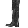 Zara DESERT Fringe High Leg Boots