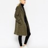 ASOS Coat With Seam Detail in Hairy Wool ($134)