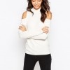 ASOS New Look Cold Shoulder High Neck Jumper €25.58