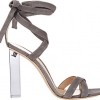 GIANVITO ROSSI Lucite® Heel Ankle-Tie Sandals