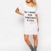 Adolescent Clothing All I Want Holidays Gift Nightshirt $38.00