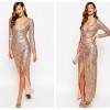 ASOS RED CARPET Ultra Plunge Embellished Maxi Dress €125.00