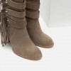 ZARA HIGH HEEL LEATHER ANKLE BOOTS WITH FRINGES  599.90 HRK