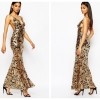 Club L Showstopper Open Back Sequin Maxi Dress With Fishtail €70.59