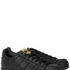 ADIDAS X PHARRELL Superstar Supershell black leather trainers £85.00