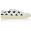 SAINT LAURENT Court Classic star-appliquéd leather sneakers £380