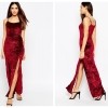 ASOS PETITE Velvet Maxi Dress With Splits €36.03