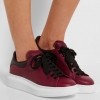 ALEXANDER MCQUEEN Leather exaggerated-sole sneakers £360