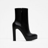 ZARA HIGH HEEL LEATHER ANKLE BOOTS 599.90 HRK