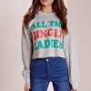 Missguided all the jingle ladies crop sweater grey $30.60