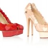 CHARLOTTE OLYMPIA Love Me heart-appliquéd suede pumps €510