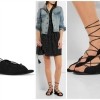 SAINT LAURENT Lace-up suede sandals£470