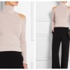 DONNA KARAN NEW YORK Cutout cashmere-blend turtleneck sweater $795