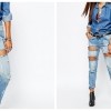 One Teaspoon Awesome Baggies Distressed Jeans in Blue €147.88