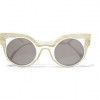 FENDI Cutout cat-eye glittered acetate sunglasses £320