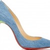 CHRISTIAN LOUBOUTIN Denim Pigalle Follies Pumps  $695