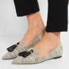 Jimmy Choo Gabby Tasseled Tweed Point-Toe Flats (£425)