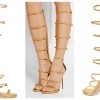 GIUSEPPE ZANOTTI Metallic leather sandals £795