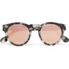 Olivia Palermo x Westward Leaning Voyager 15 Round-Frae Acetate Mirrored Sunglasses (£160)