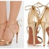 AQUAZZURA Linda metallic leather sandals £440